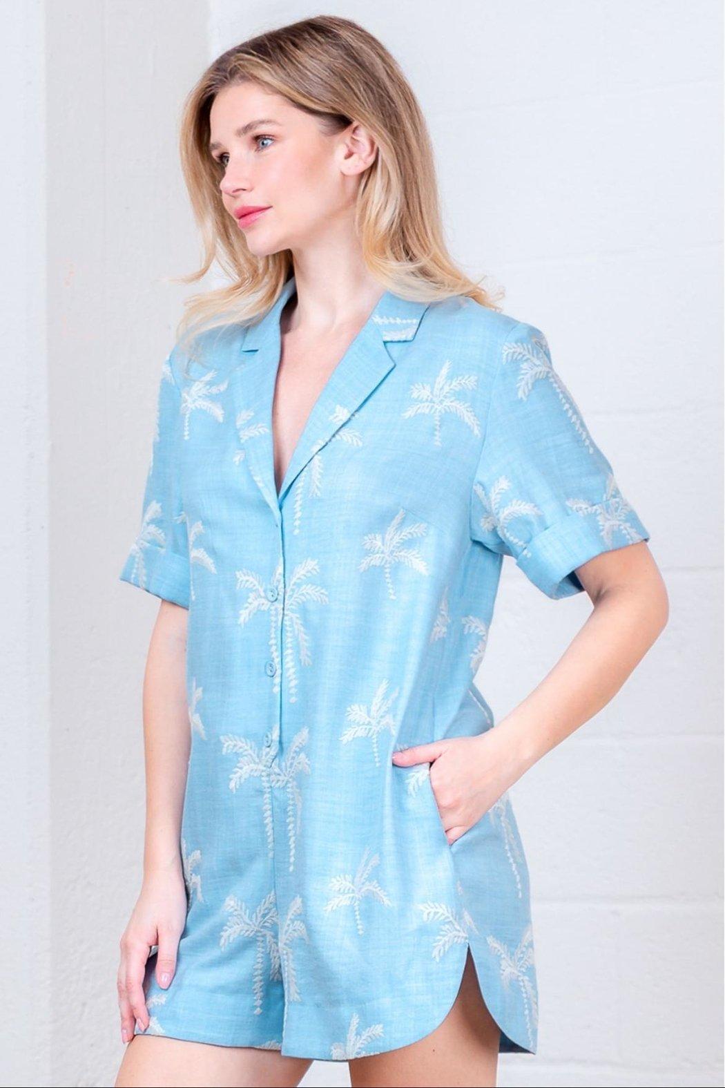 Palm Tree Romper Product Image