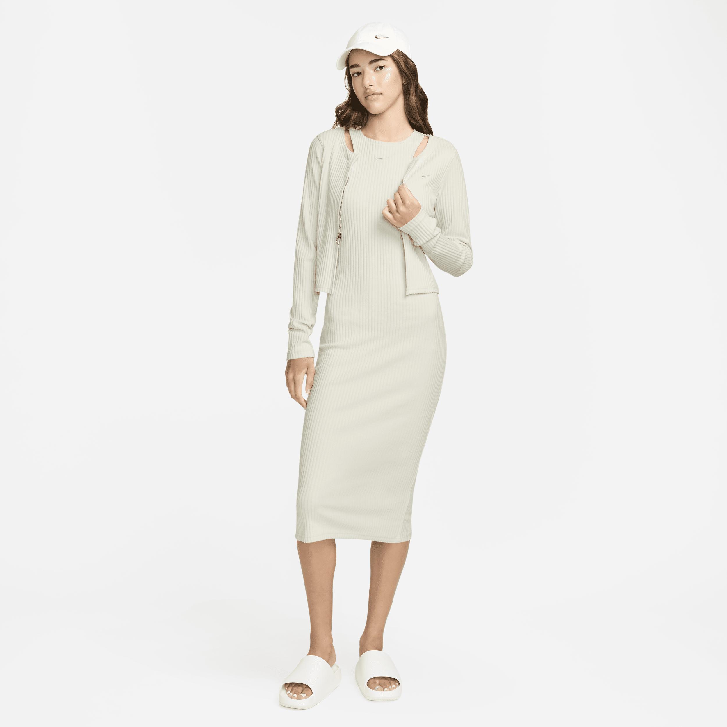 Women's Nike Sportswear Chill Rib Slim Sleeveless Midi Dress Product Image