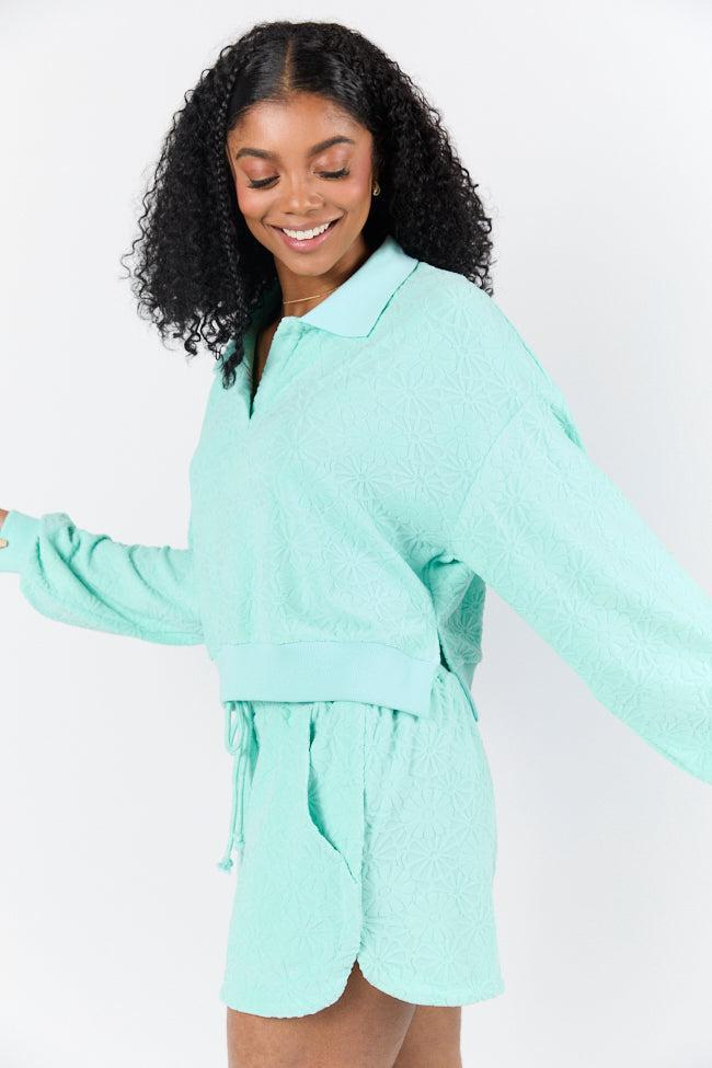 Hammock Haven Mint Textured Terry Knit Set SALE Product Image