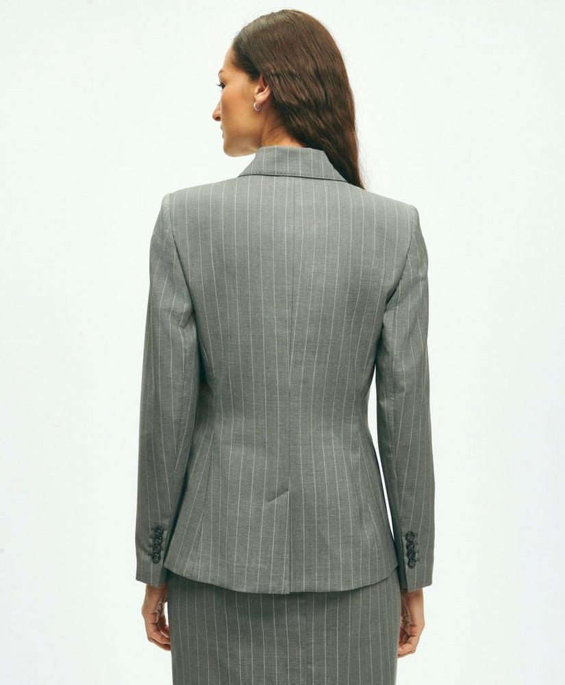 Pinstripe Jacket in Wool Blend Product Image