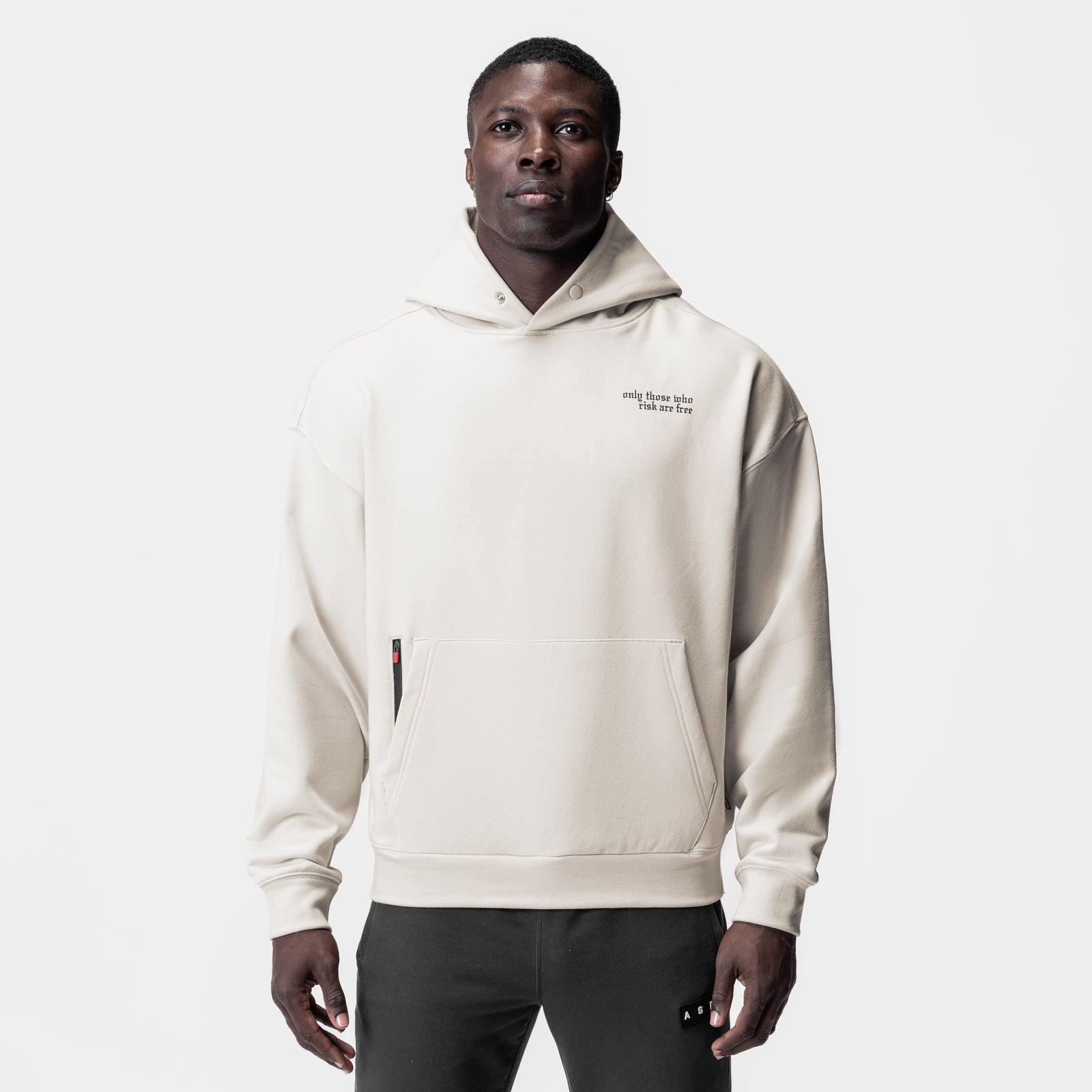 0874. Tech-Terry™ Zip Pocket Hoodie  -  Stone "Brush Wings/ASRV" Product Image