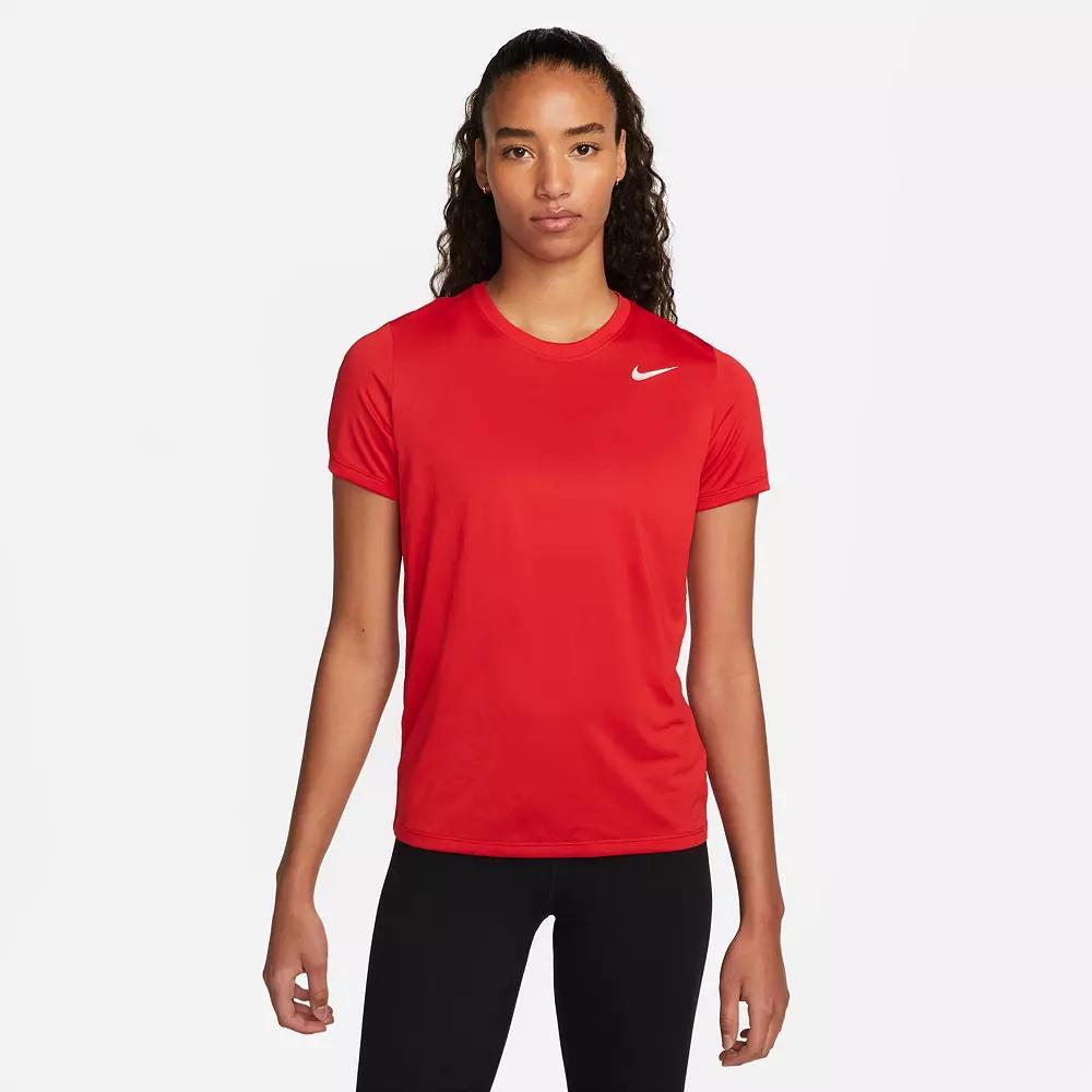 Women's Nike Dri-FIT Tee, Size: XS, University Red Product Image