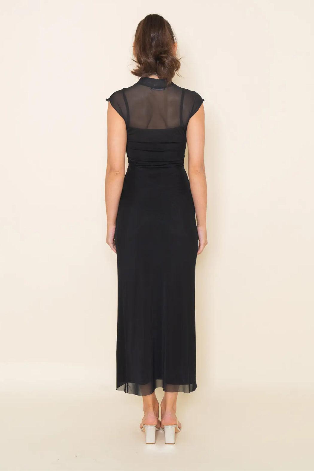 Suzy Mockneck Cap Sleeve Midi Dress Product Image