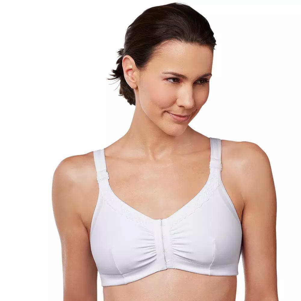 Amoena Mastectomy Bra: Hannah Post-Surgical Front Closure, Women's, Size: Small C/D, White Product Image