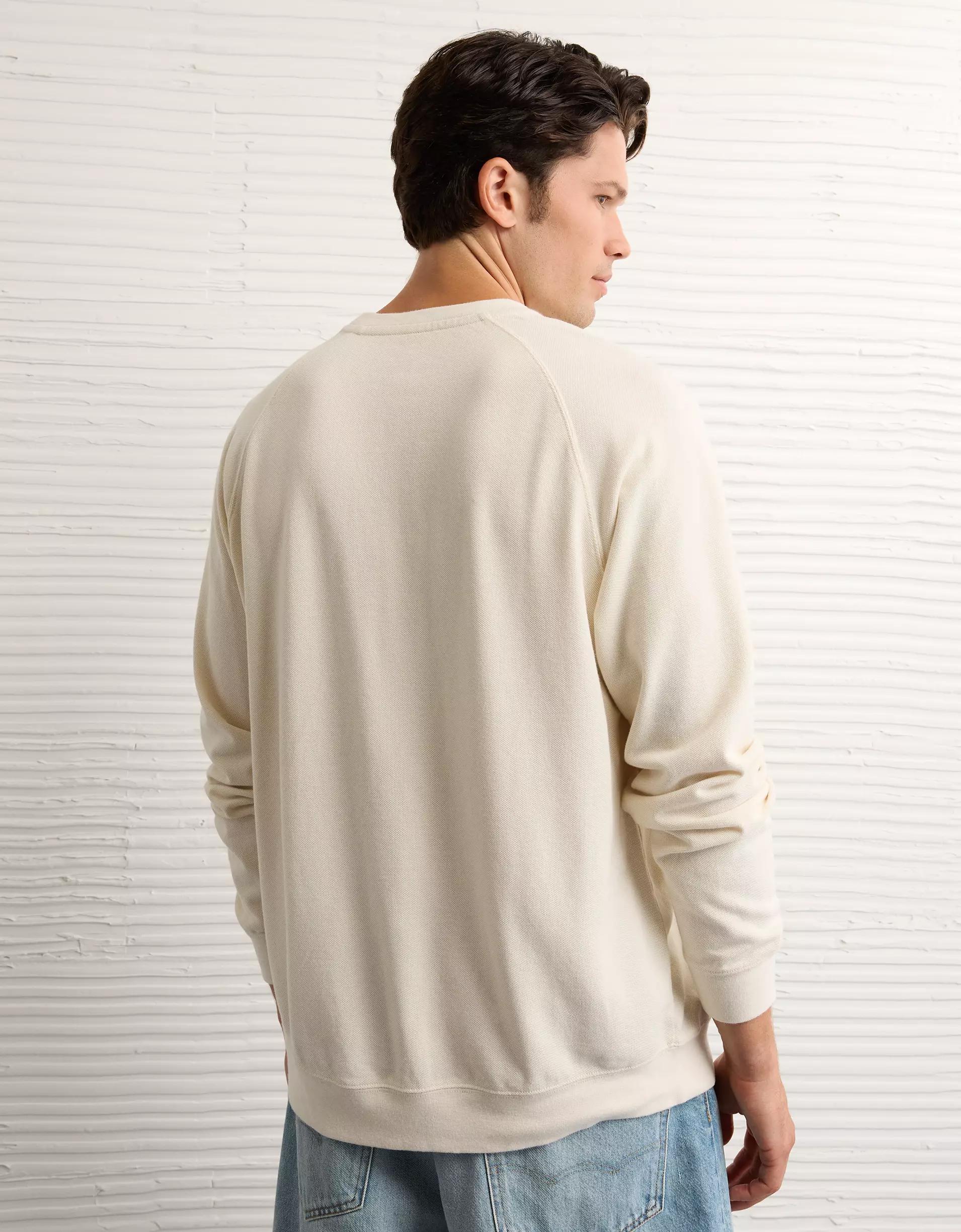 AE Boxy Long Sleeve Piqué T-Shirt Product Image