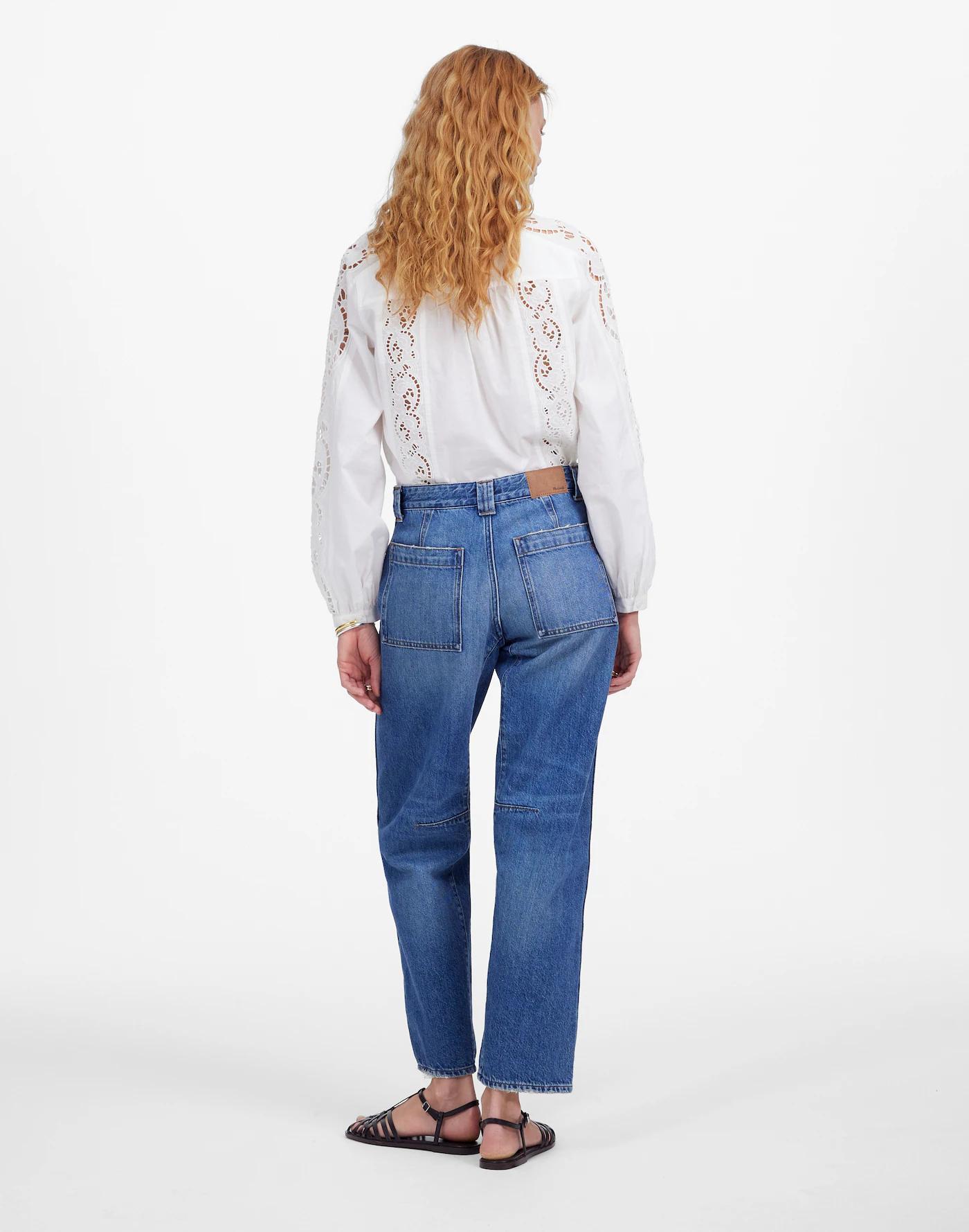 The Darted Barrel-Leg Jean Product Image