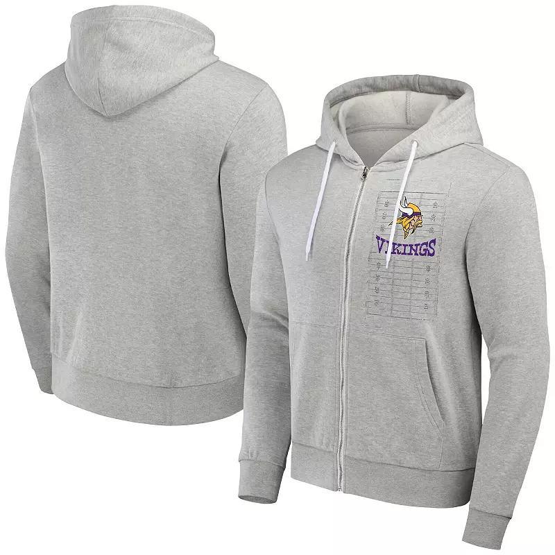 Men's NFL x Darius Rucker Collection by Fanatics Heather Gray Los Angeles Chargers Domestic Full-Zip Hoodie, Size: Small, Grey Product Image