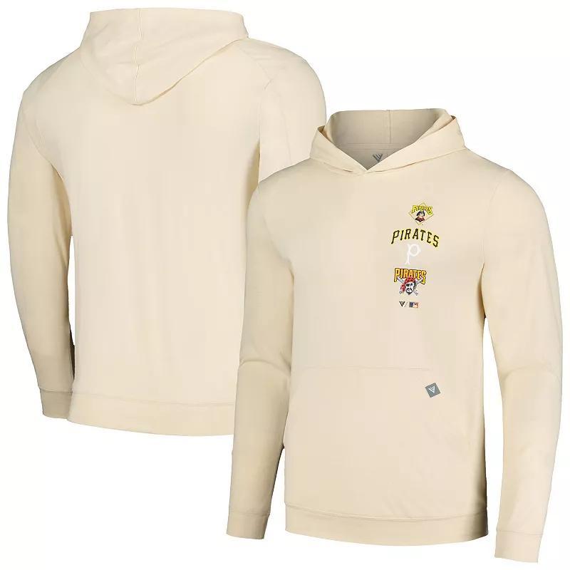 Men's Levelwear Cream Pittsburgh Pirates Base Line Pullover Hoodie, Size: Large, Beige Product Image