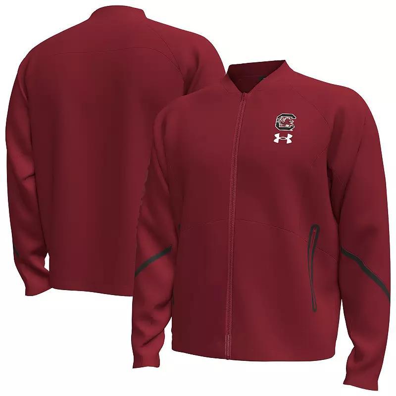 Men's Under Armour  Red Utah Utes Unstoppable Full-Zip Bomber Jacket, Size: Small, Ute Red Product Image