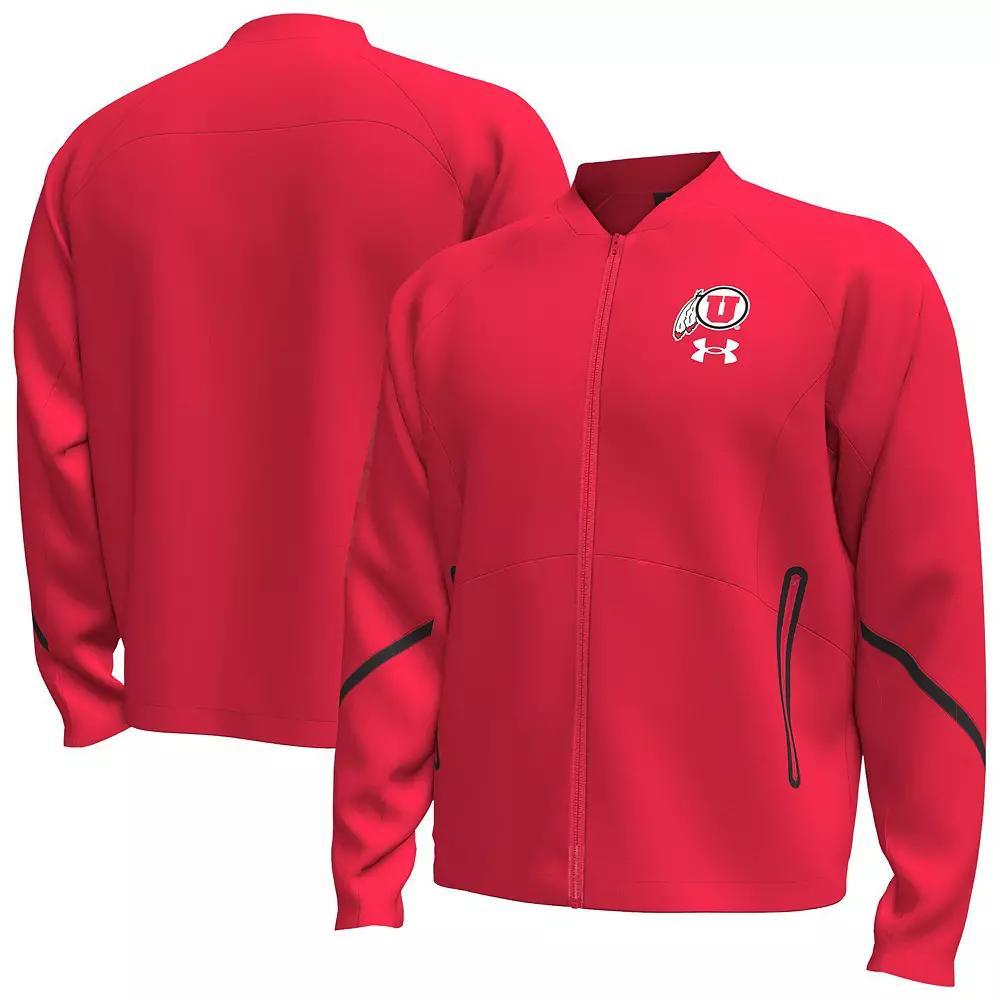 Men's Under Armour  Orange Auburn Tigers Unstoppable Full-Zip Bomber Jacket, Size: 3XL Product Image