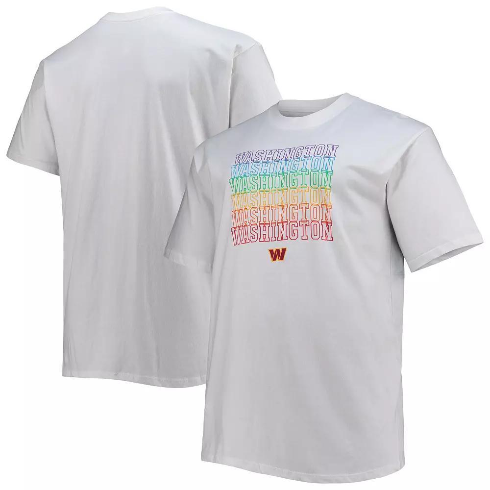 Men's Fanatics Branded White Washington Commanders Big & Tall City Pride T-Shirt, Size: 3XLT, Wft White Product Image