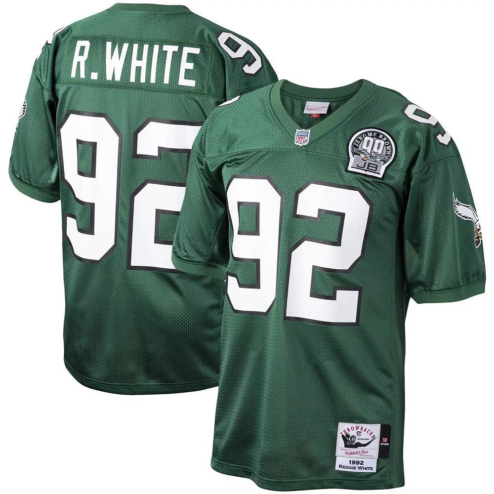 Men's Mitchell & Ness Reggie White Kelly Green Philadelphia Eagles 1992 Authentic Throwback Retired Player Jersey, Size: 36 Product Image