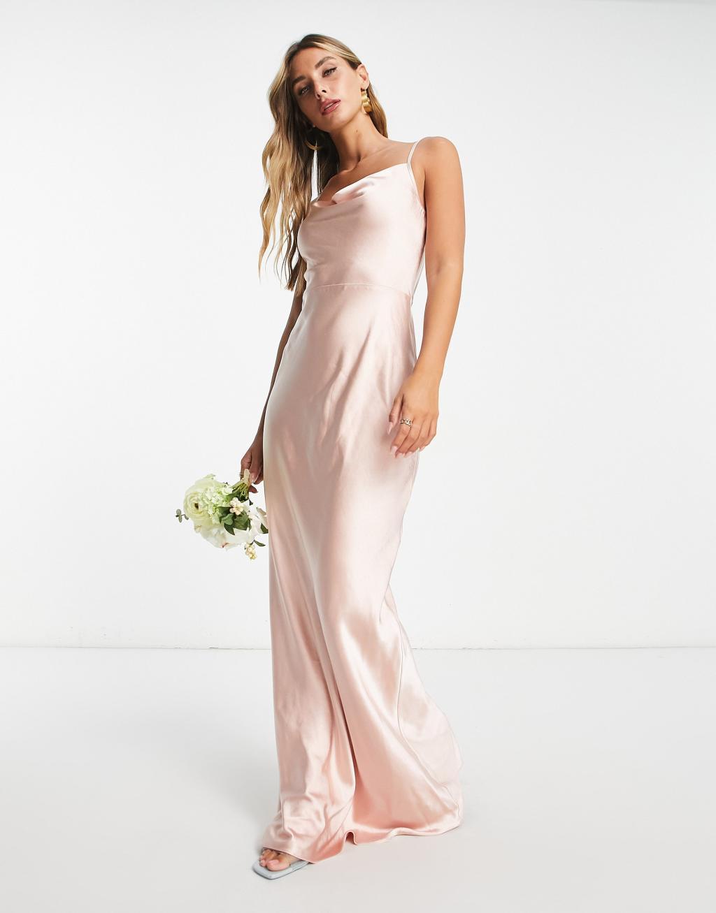 Pretty Lavish Keisha cowl neck maxi dress Product Image
