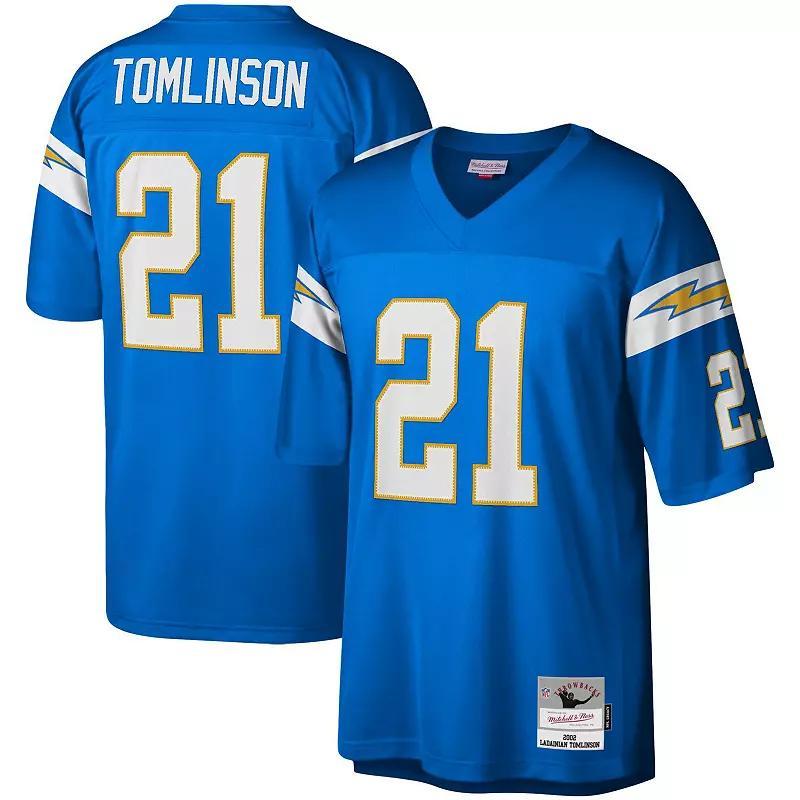 Mens Mitchell & Ness LaDainian Tomlinson Powder Blue Los Angeles Chargers Legacy Replica Jersey Product Image
