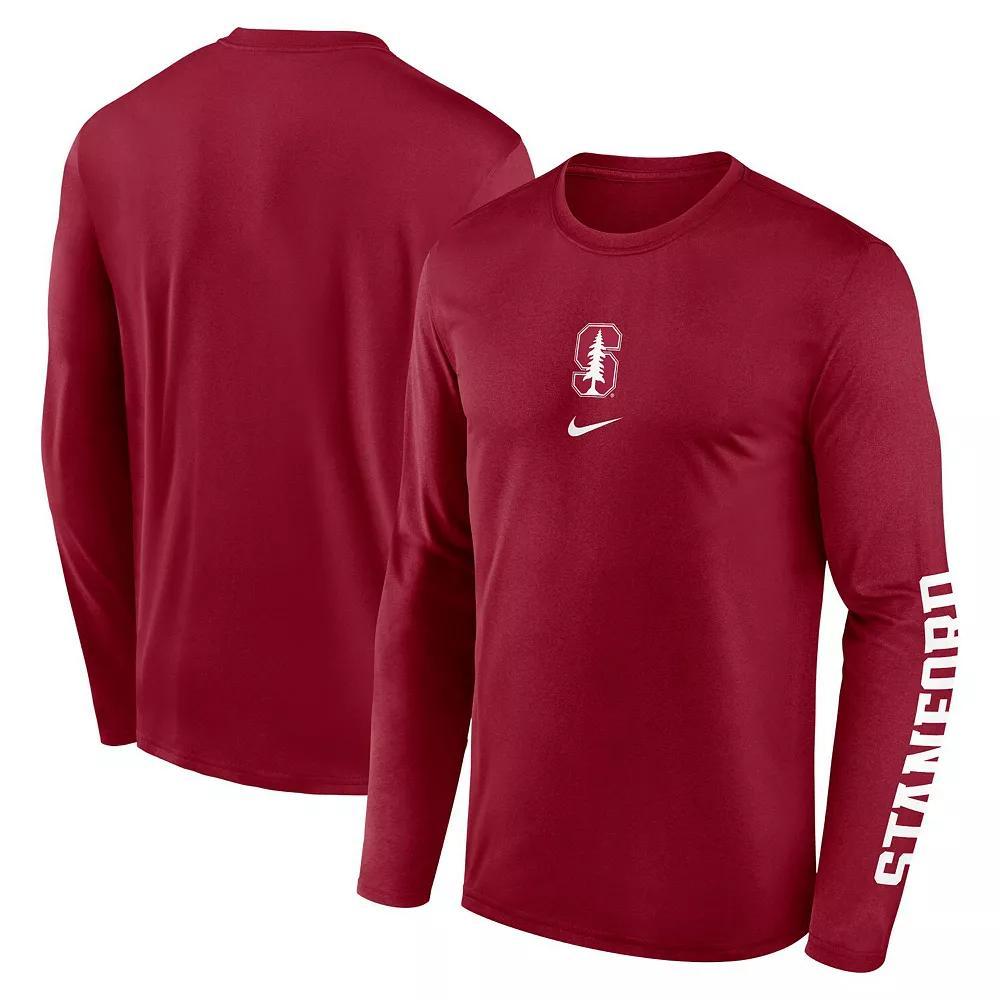 Men's Nike  Green Michigan State Spartans Primetime Center Lockup Two-Hit Legend Long Sleeve T-Shirt, Size: XL Product Image