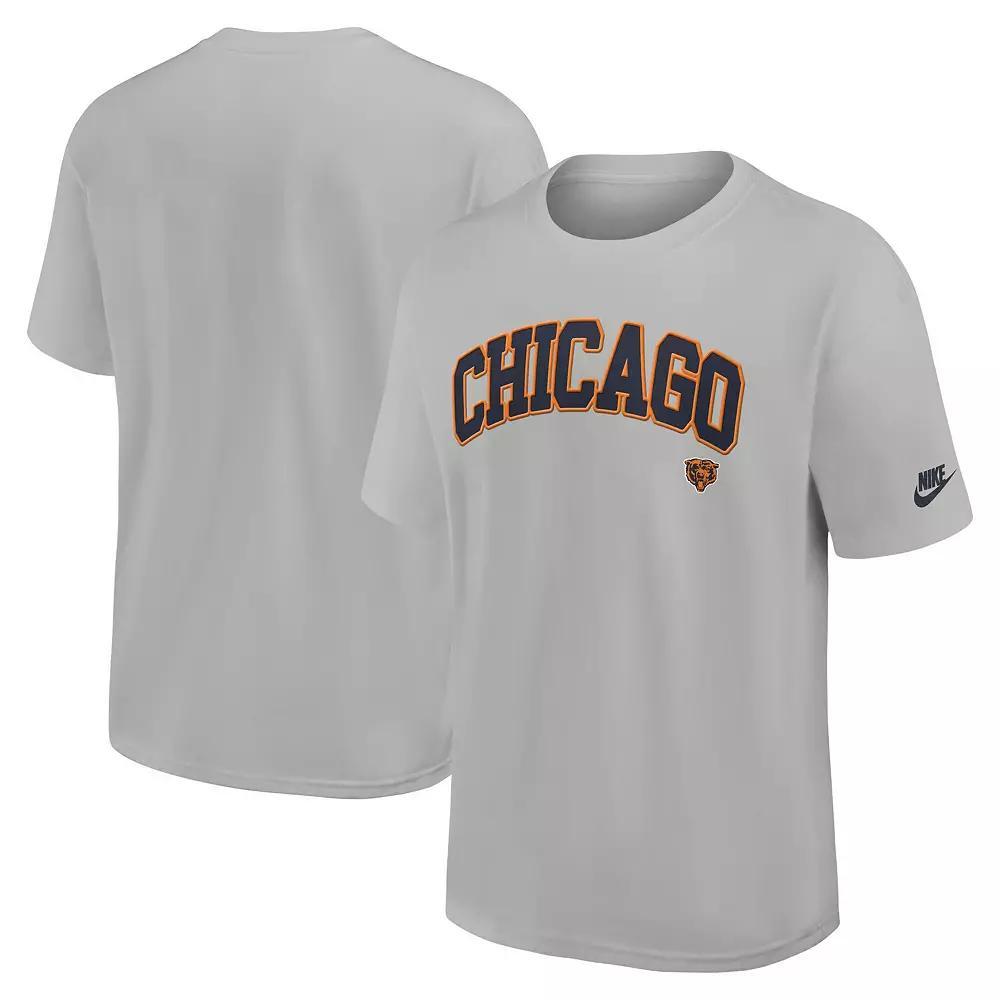 Men's Nike  Silver Chicago Bears Rewind Max90 Statement T-Shirt, Size: Large Product Image