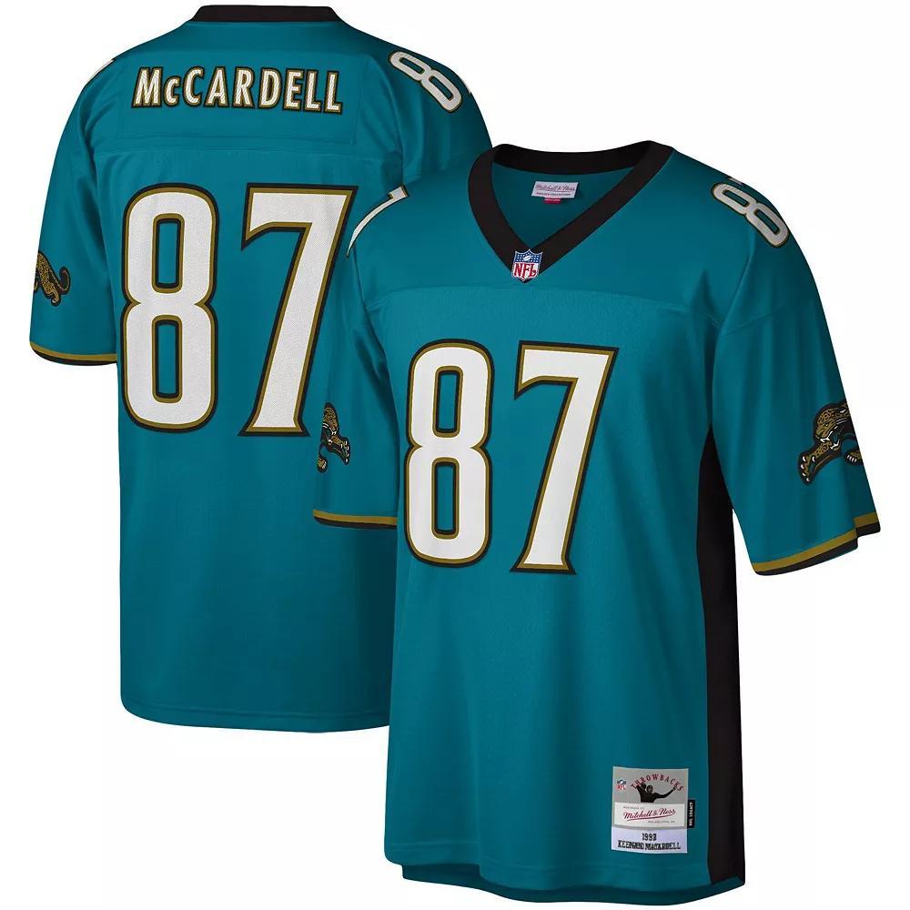 Men's Mitchell & Ness Keenan McCardell Teal Jacksonville Jaguars Legacy Replica Jersey, Size: Large, Blue Product Image