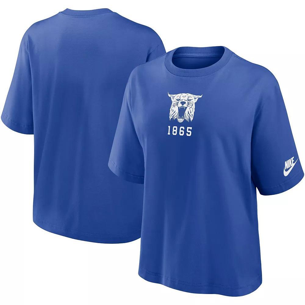 Women's Nike Gray Tennessee Volunteers Boxy Legacy Established T-Shirt, Size: Medium, Grey Product Image