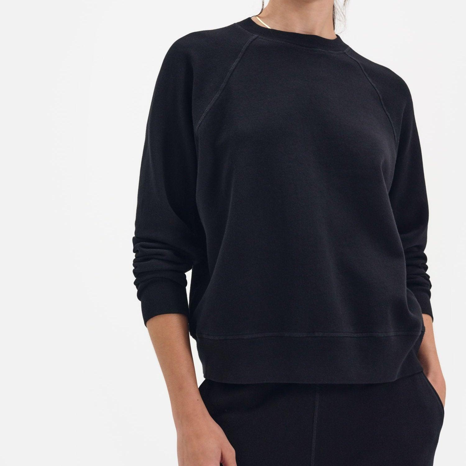 Organic Lightweight Terry Raglan Sweatshirt Female Product Image