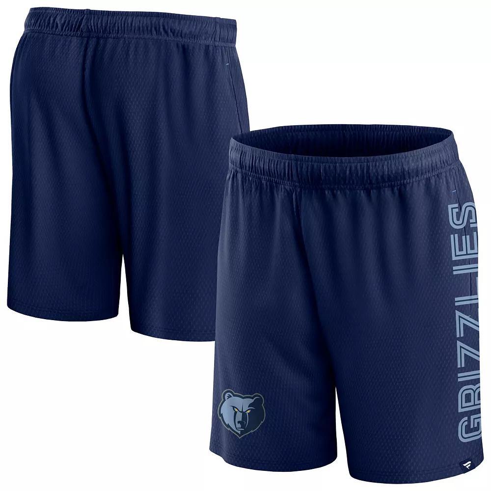 Men's Fanatics Branded Navy Memphis Grizzlies Post Up Mesh Shorts, Size: 3XL, Grz Blue Product Image