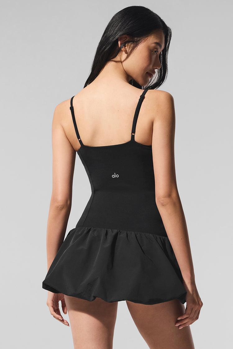 Airbrush Love Match Tennis Dress - Black Product Image