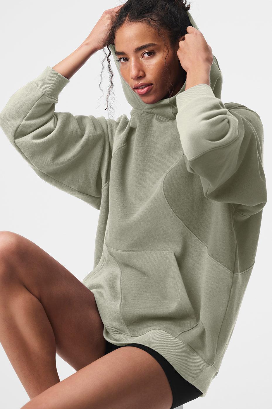 Alo Yoga | Make Waves Hoodie Green, Size: XL WOMEN/L MEN Product Image