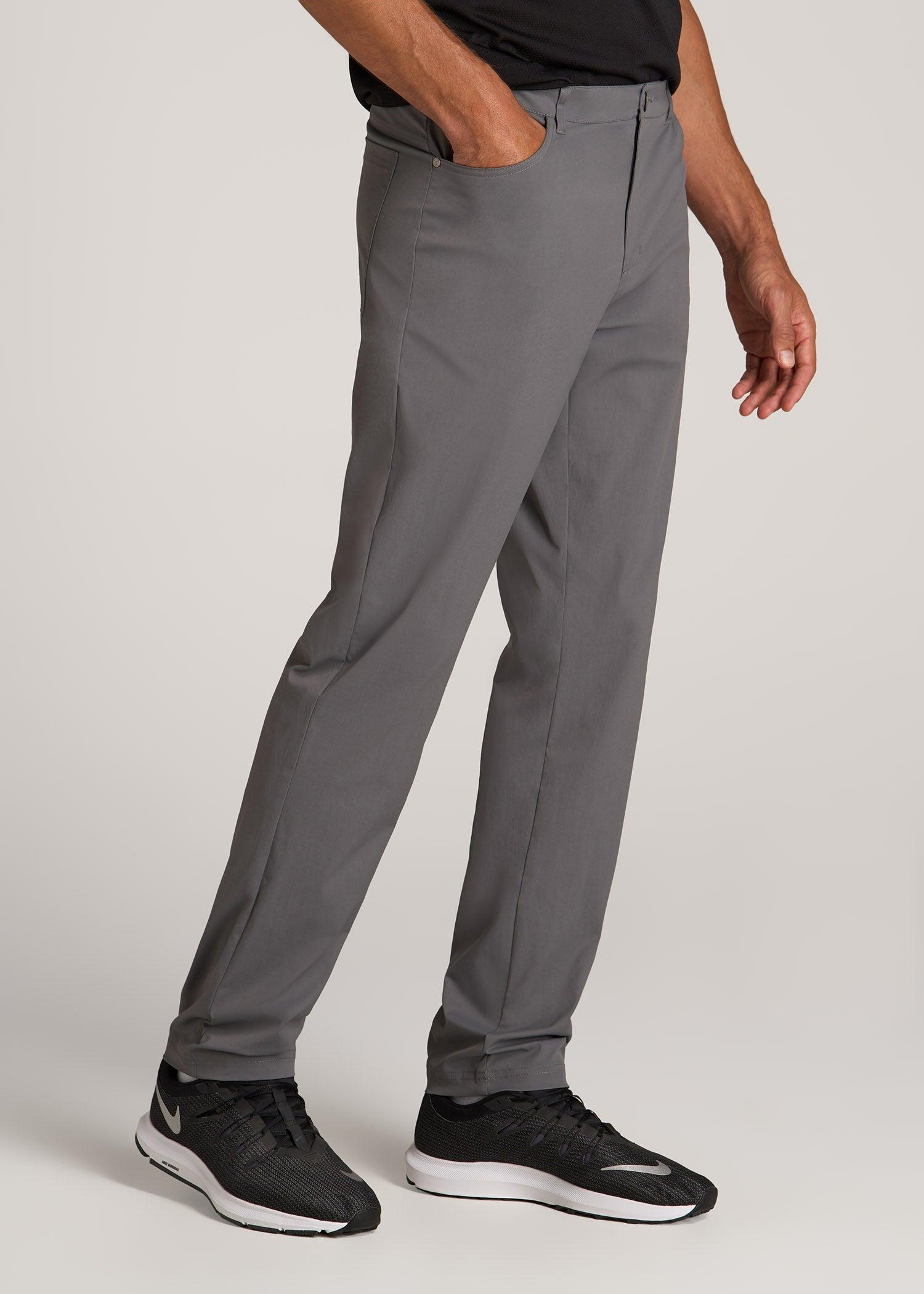 TAPERED-FIT Traveler Pants for Tall Men in White Product Image