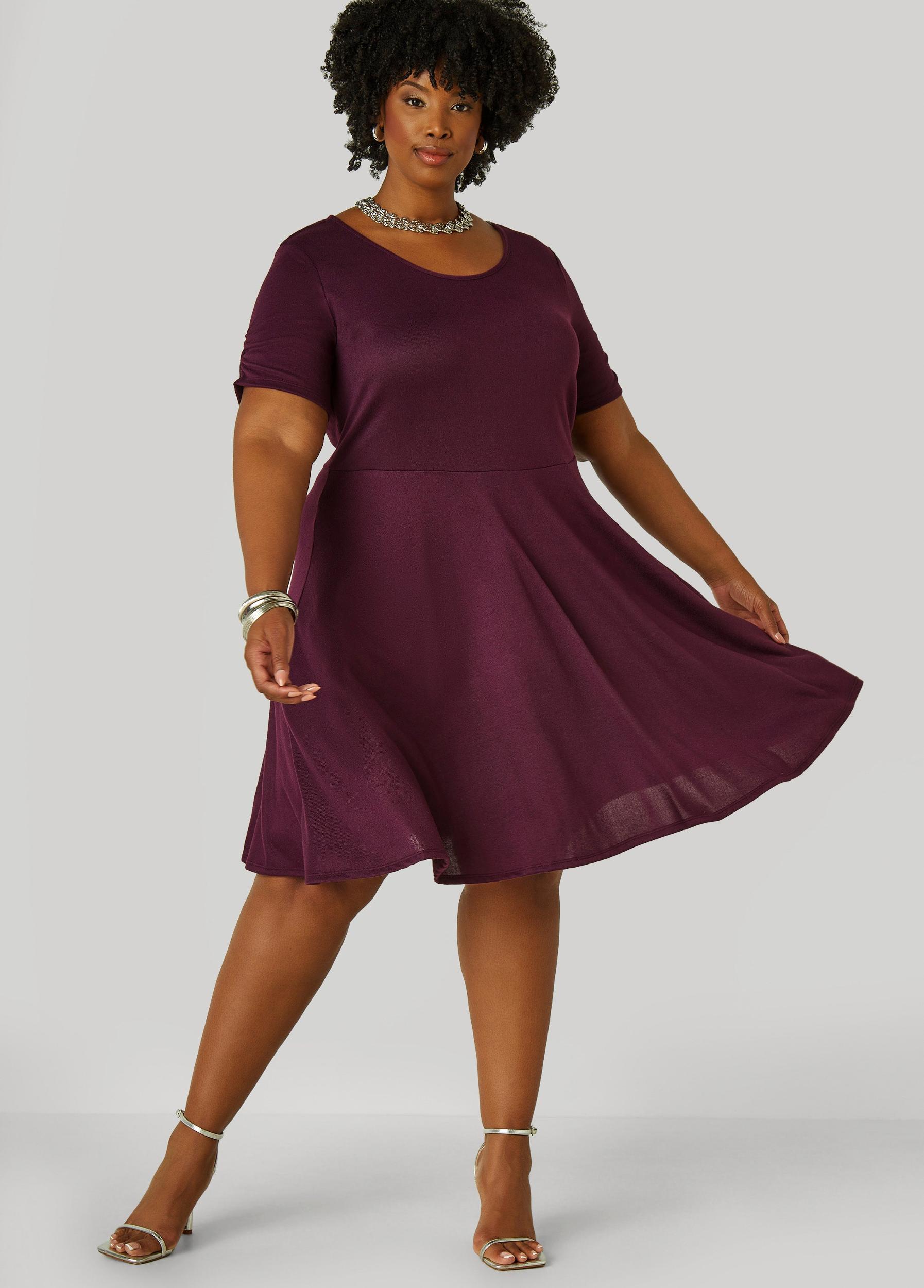 Gathered A Line Dress Product Image