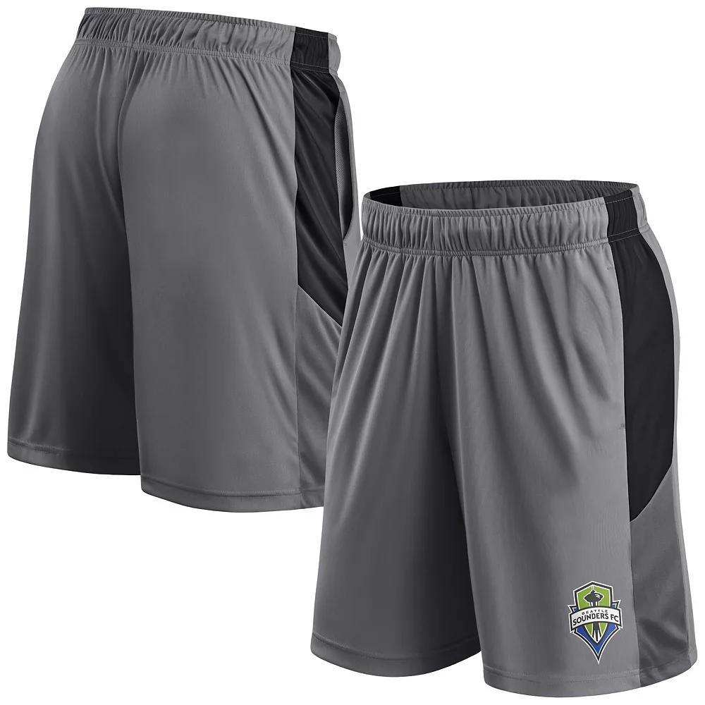 Men's Fanatics Gray Seattle Sounders FC Team Shorts, Size: XL, Grey Product Image