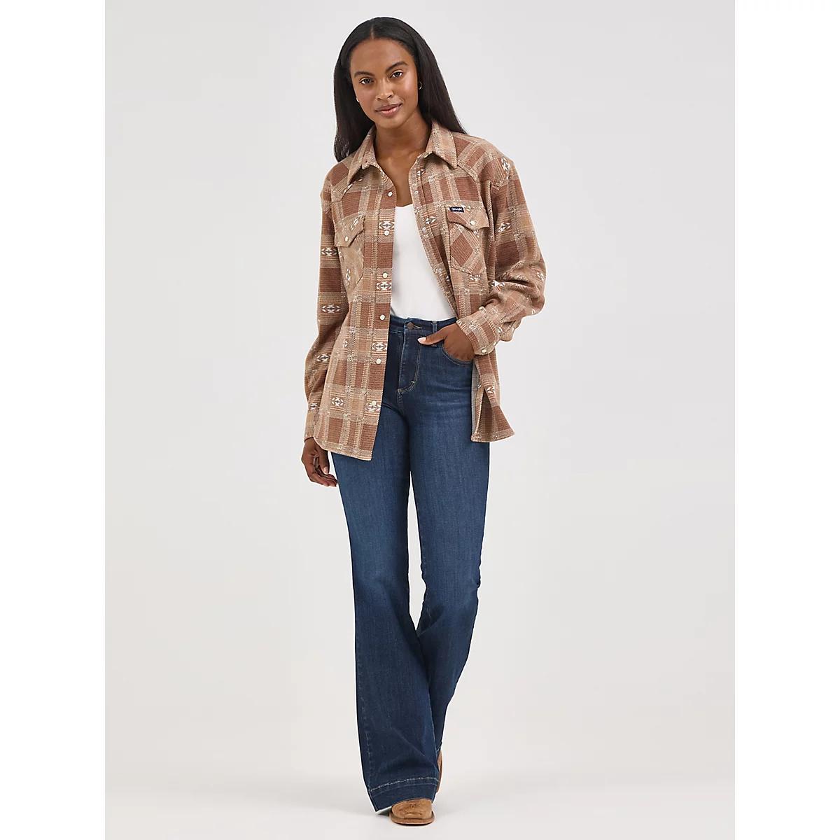 Women's Wrangler Bespoke High Rise Trouser Jean | Women's JEANS | Wrangler® Product Image