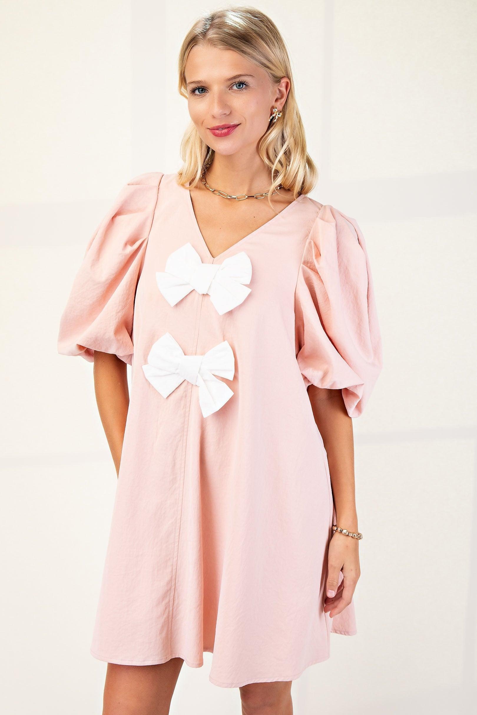 The Rachel Bow Front Dress, 2 Colors (Small to Large) Product Image