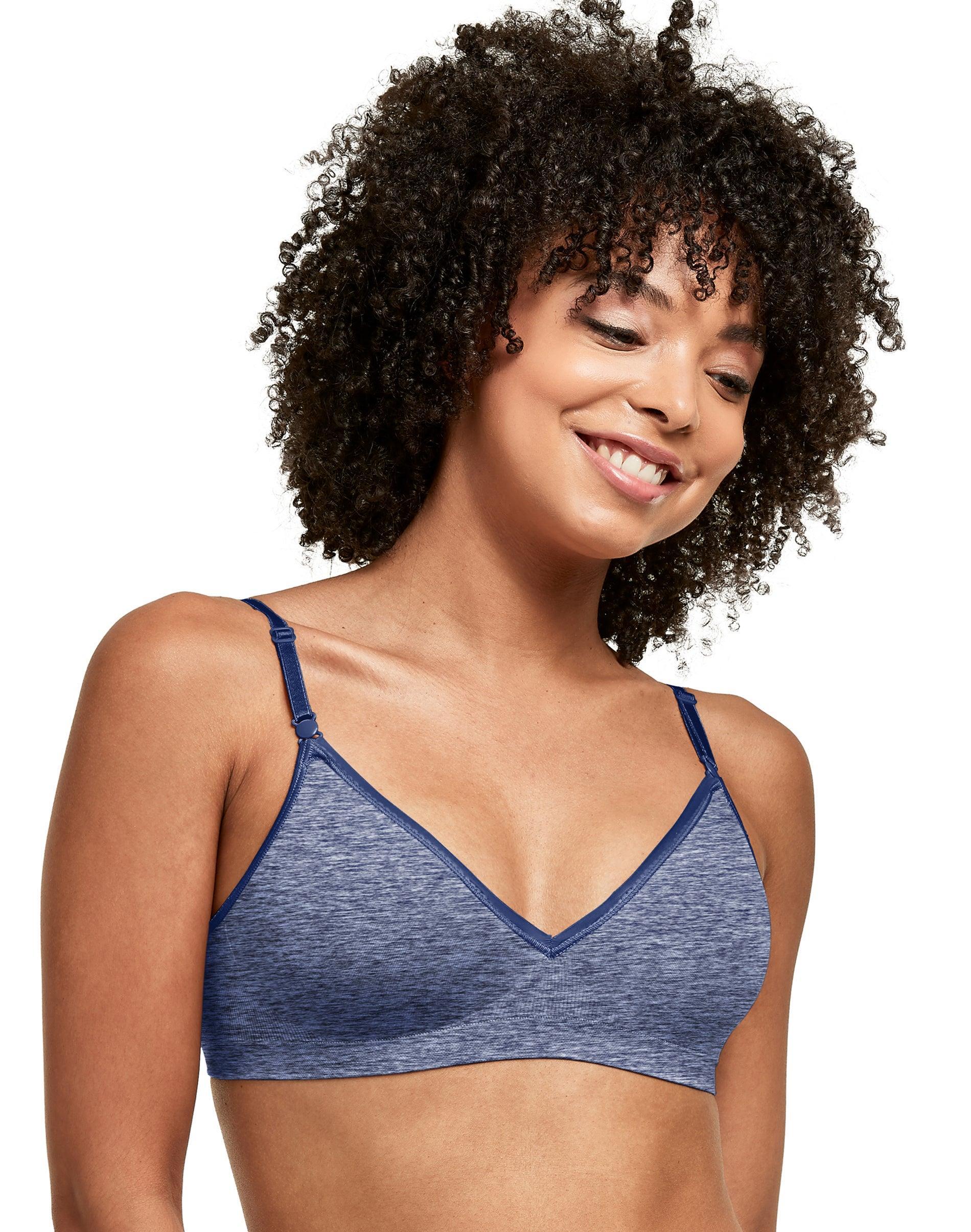 Hanes Comfy Support Womens Wireless T-Shirt Bra, Comfort Flex Fit Nude Heather XL Product Image