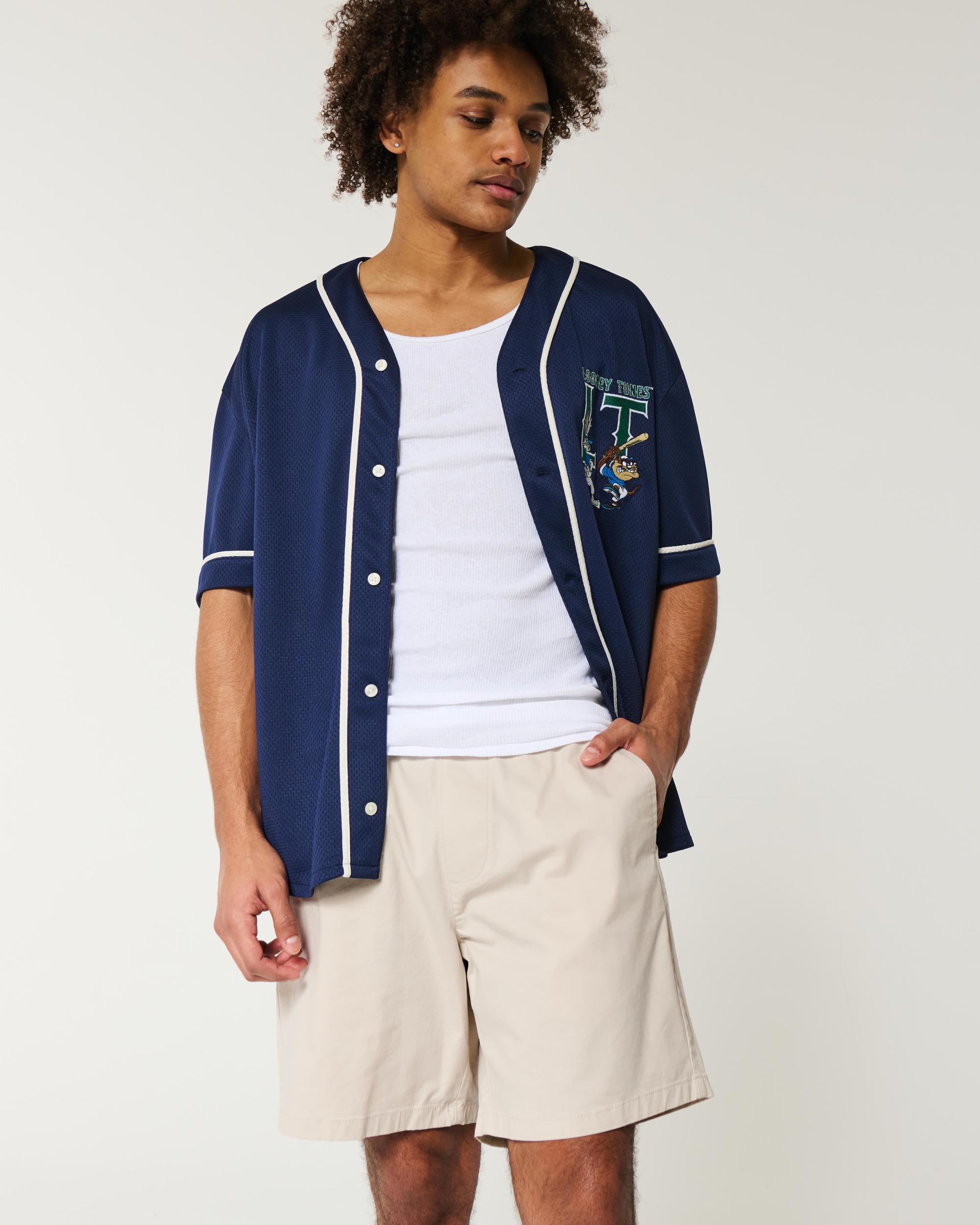 Above-the-Knee Twill Pull-On Shorts Product Image