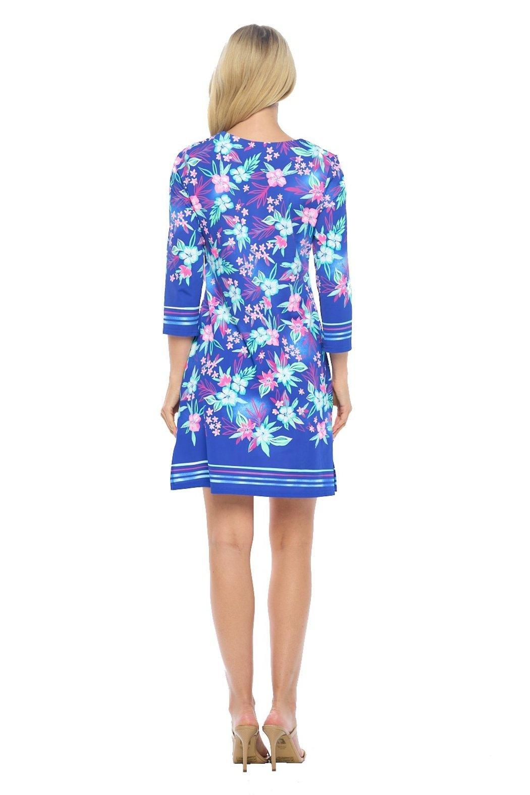 Royal Quarter Sleeve Dress Product Image