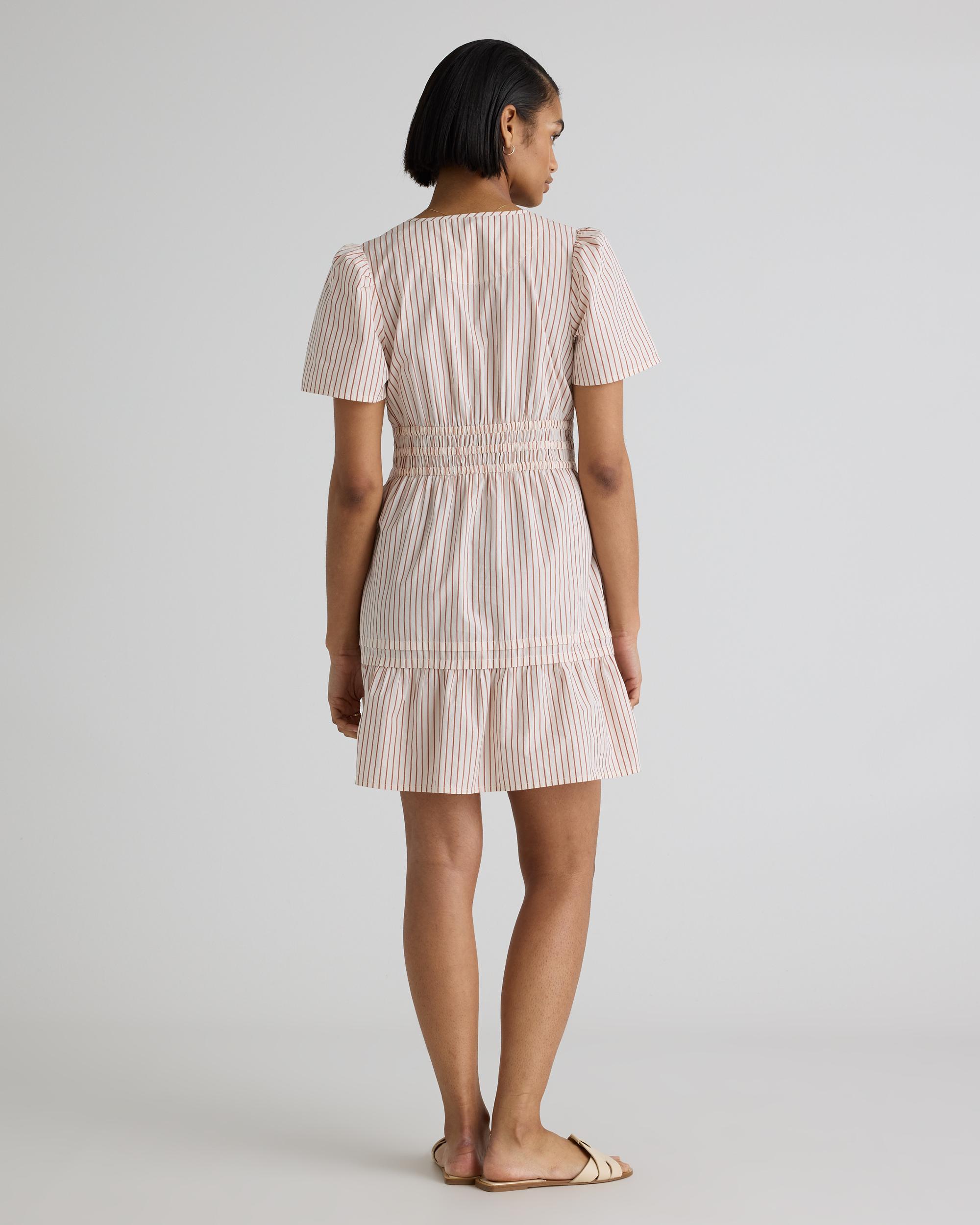 Quince | Women's Poplin Tiered Mini Dress Size XS, Organic Cotton Product Image