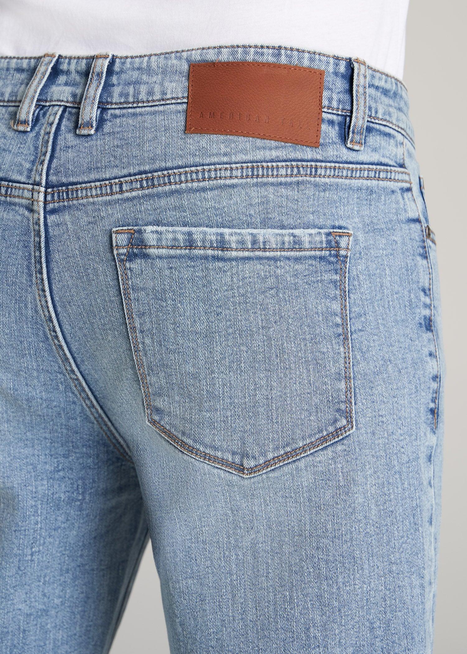 Dylan Slim Fit Jeans for Tall Men in Retro Blue Product Image
