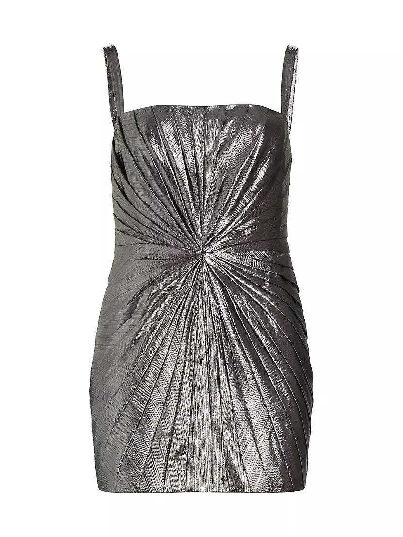 Evie Metallic Twist Minidress Product Image