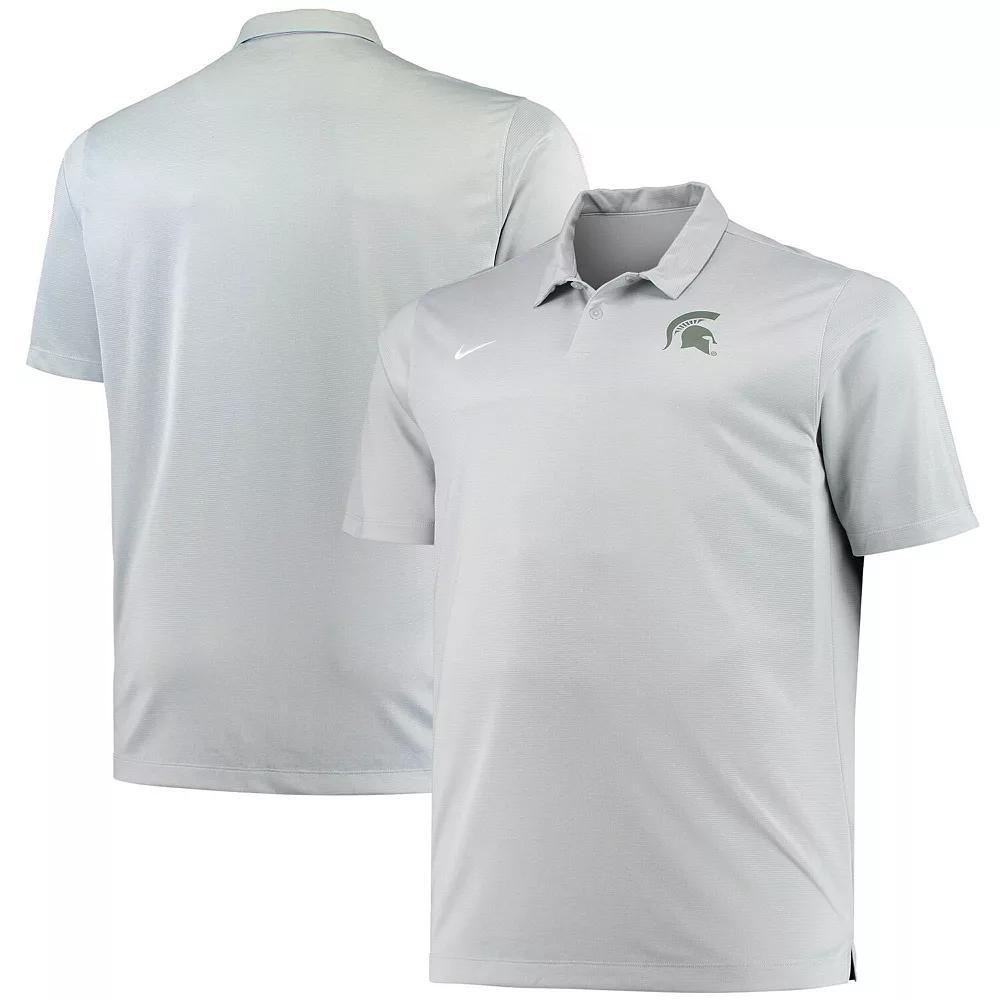 Men's Nike Heathered Gray Michigan State Spartans Big & Tall Performance Polo, Size: 3XB, Grey Product Image