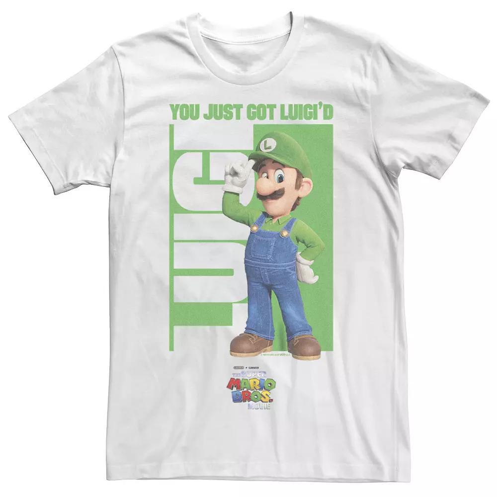 Men's The Super Mario Bros. Movie You Got Luigi'd Graphic Tee, Size: XXL, White Product Image