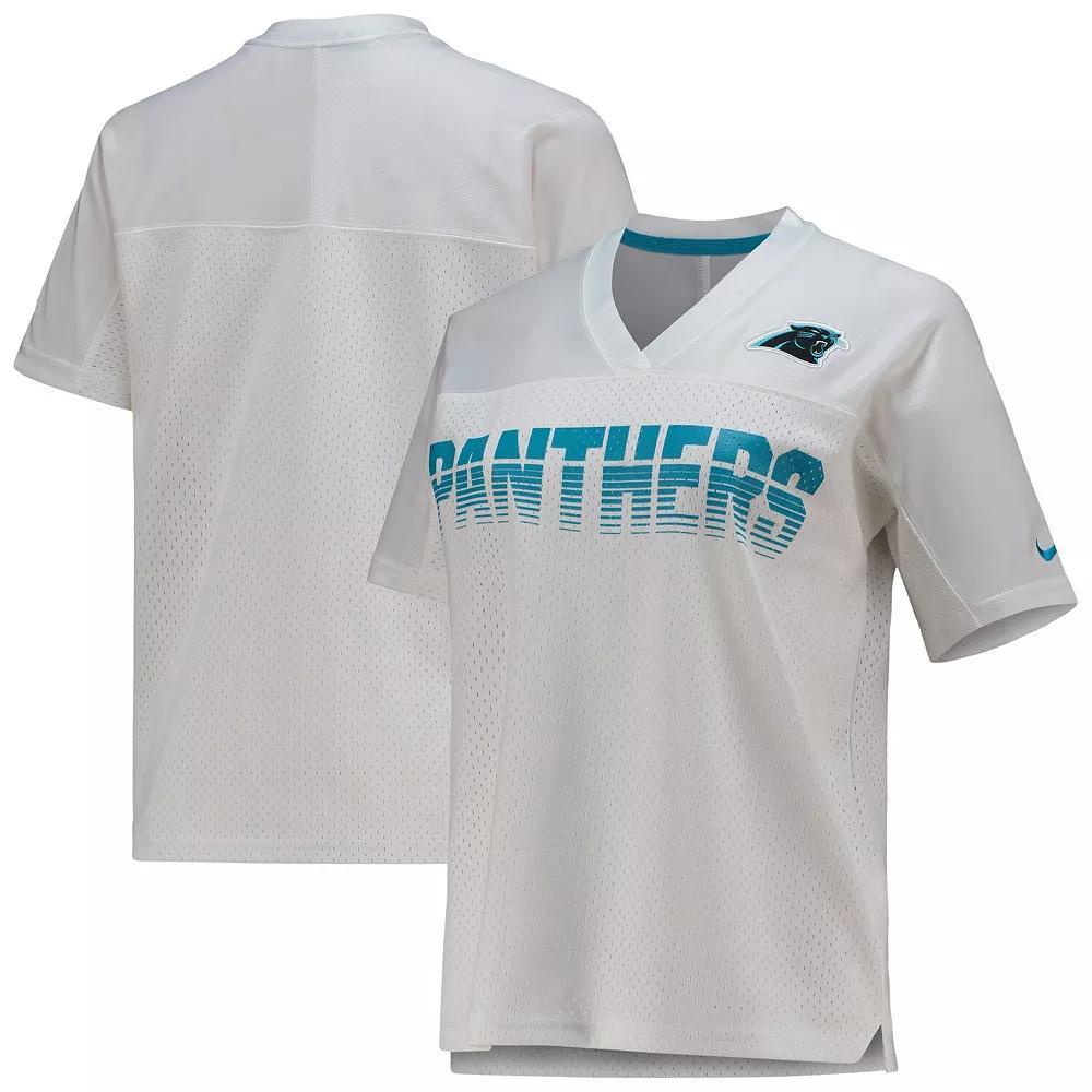 Women's Nike White Carolina Panthers Fan Replica Jersey, Size: Medium Product Image
