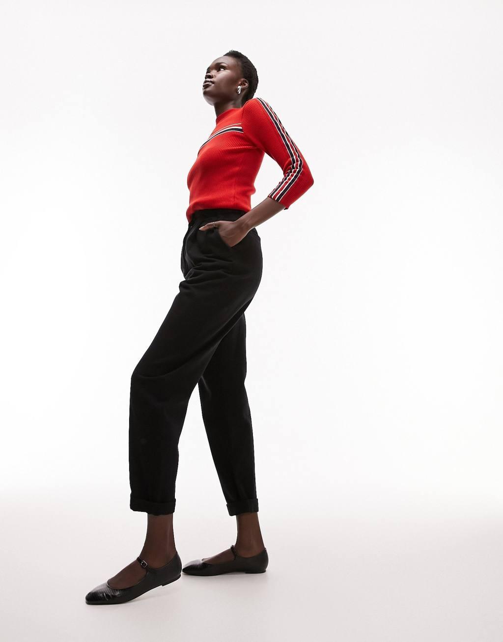 Topshop Tall button tab peg pants Product Image