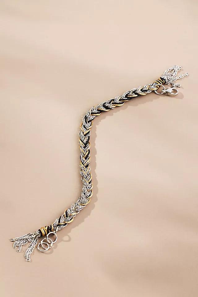 Threaded Braided Tassel Bracelet Product Image