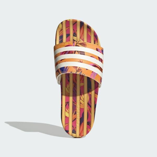 adidas adilette Women's Comfort Swimming Sandals, Size: 11, Bright Orange Product Image
