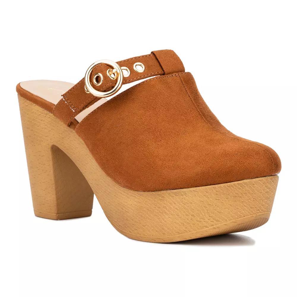 New York & Company Nyomi Women's Clogs, Size: 6, Red Product Image