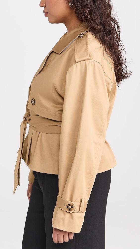 Favorite Daughter The Cropped Charles Trench Coat | Shopbop Product Image