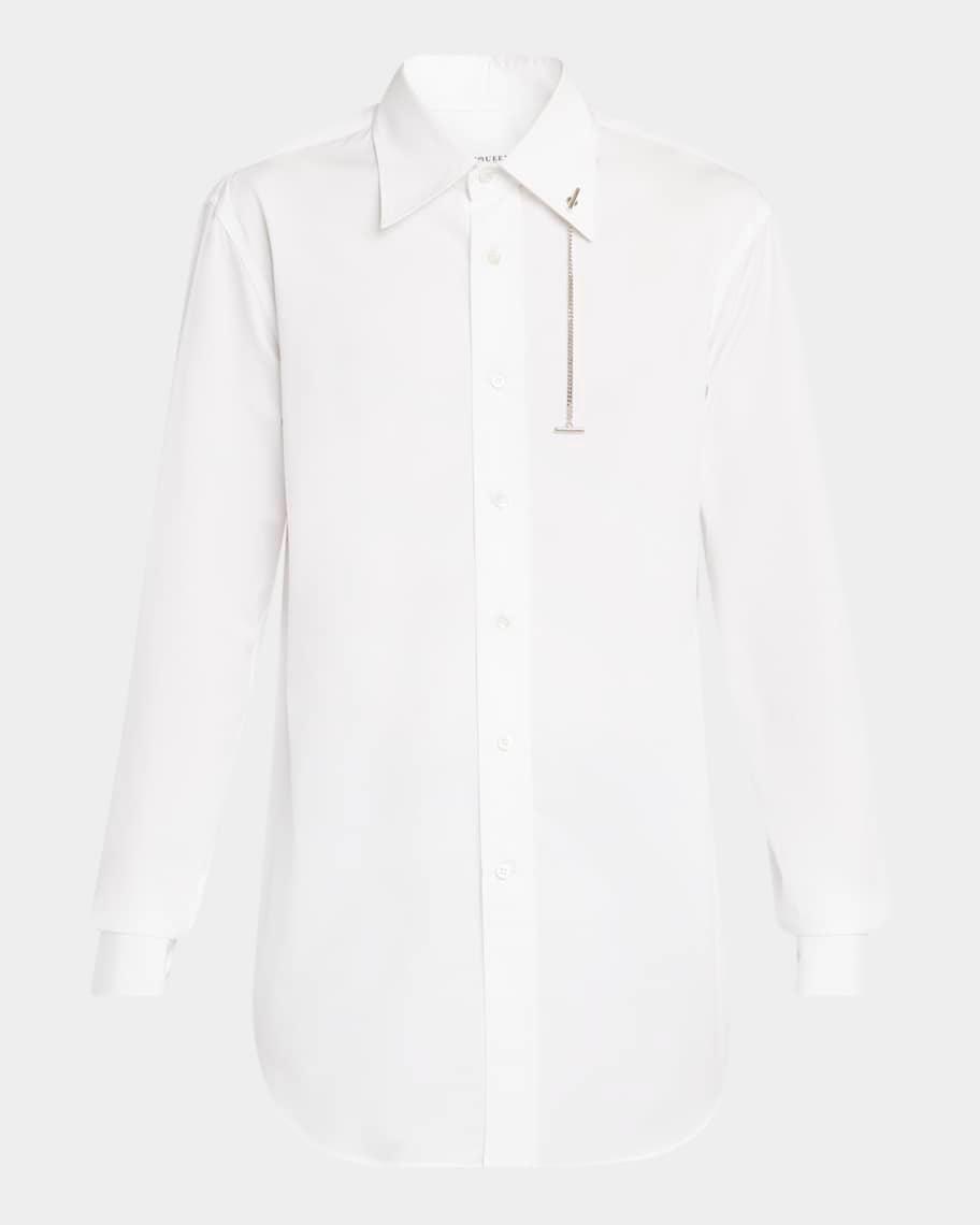 Mens Dress Shirt with Cross-Bar Chain Product Image