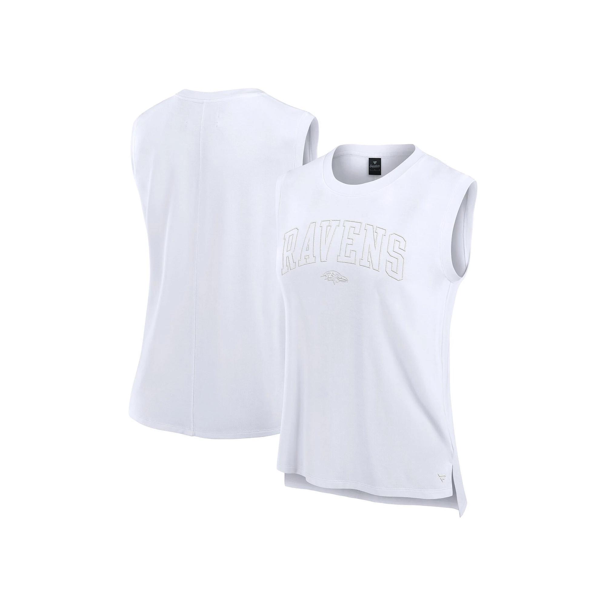 Women's Fanatics White New England Patriots Studio Gym Tank Top, Size: XL Product Image