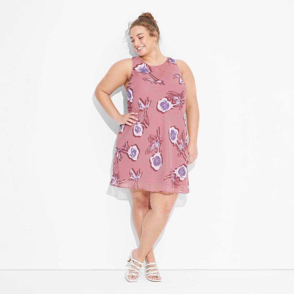 Womens Mini Slip Dress - Wild Fable Floral XXL Product Image