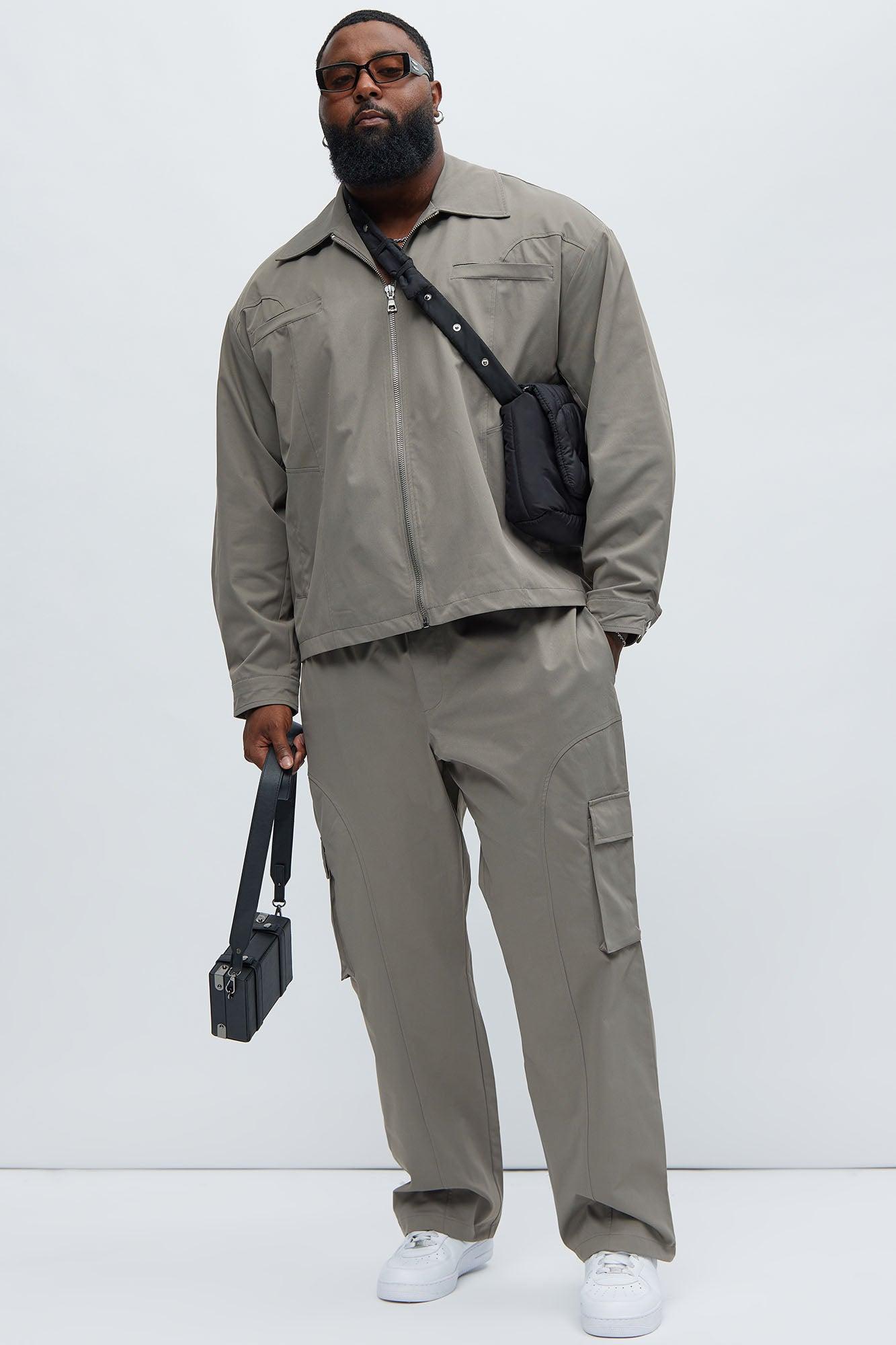 Bam Straight Pants - Grey Product Image
