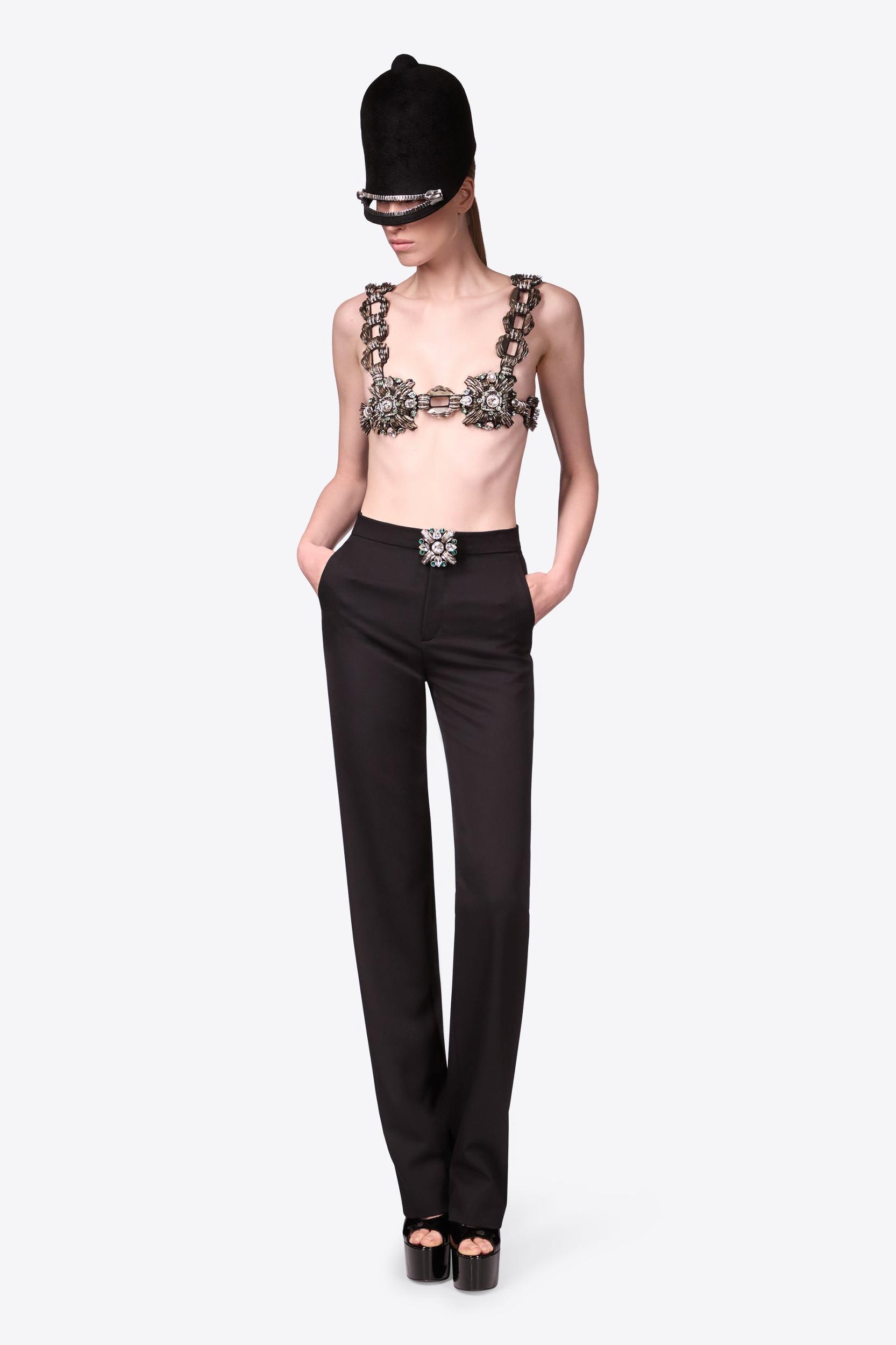 Crystal Brooch Trouser Product Image